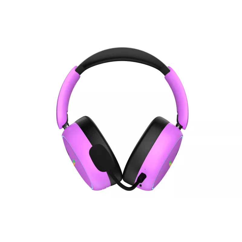 Zestaw słuchawkowy HATOR Phoenix 2 Wireless Przewodowy i bezprzewodowy Nagłowny Gamingowy USB Typu-C / USB Typ-A Bluetooth Fioletowy