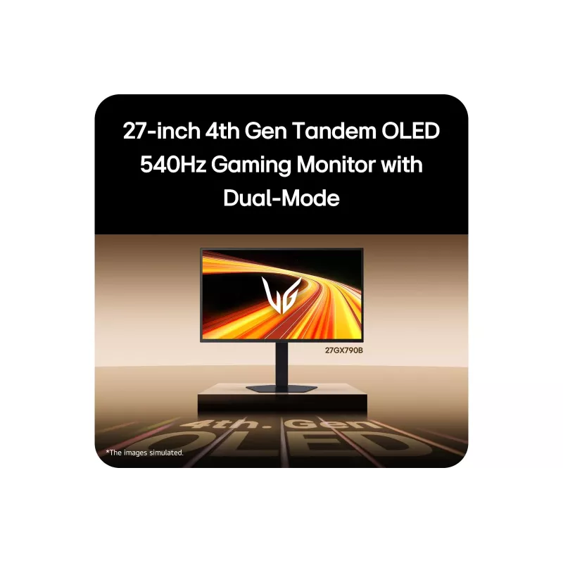 LG 27GX790B-B monitor komputerowy 68,6 cm (27 cali) 2560 x 1440 pikseli Quad HD OLED czarny