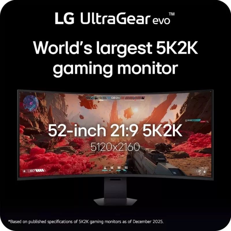 Monitor komputerowy LG 52G930B-B.AEU 132,1 cm (52 cale) 5120 x 2160 pikseli Czarny