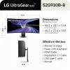 Monitor komputerowy LG 52G930B-B.AEU 132,1 cm (52 cale) 5120 x 2160 pikseli Czarny