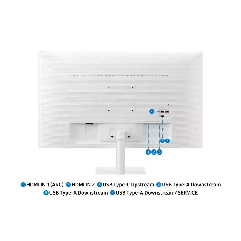 Monitor komputerowy Samsung M7 M70F 81,3 cm (32 cale) 3840 x 2160 pikseli 4K Ultra HD LED Biały