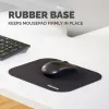 Podkładka pod mysz Fellowes Premium - czarna, czarna, monochromatyczna, poliester, guma
