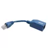 Tripp Lite N034-05N-BL adapter kabla konsolowego Rollover Cisco, RJ45 M/F, niebieski, 12,7 cm