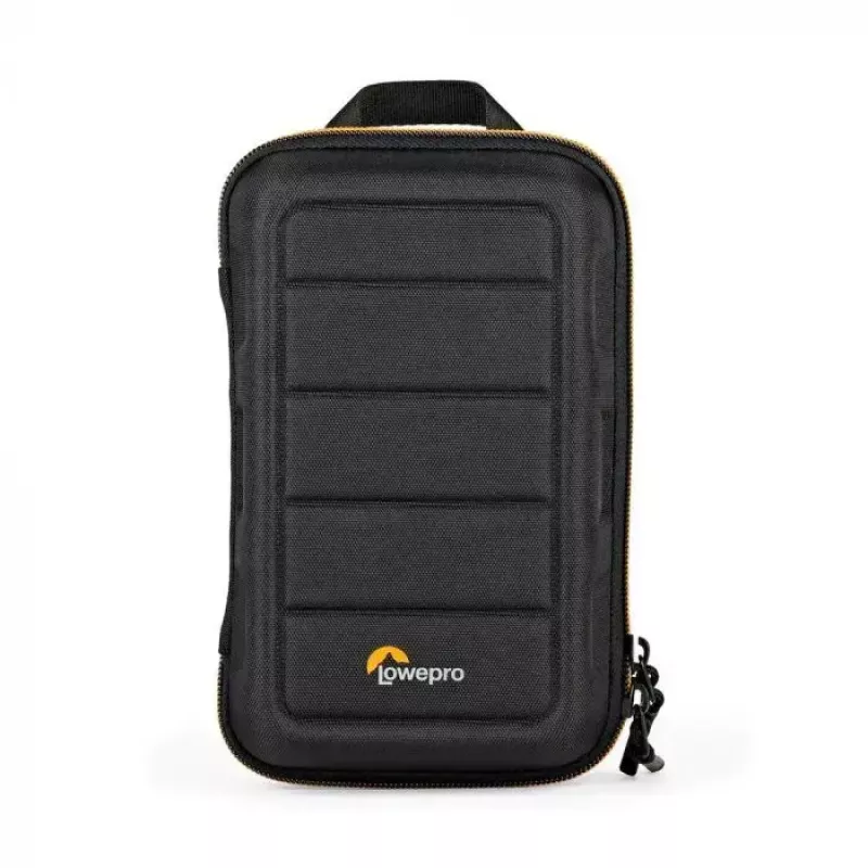 Torba na aparat Lowepro HARDSIDE CS 60 — kompaktowa torba o sztywnej obudowie, 140×85×227 mm, czarno-pomarańczowa