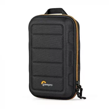 Torba na aparat Lowepro HARDSIDE CS 60 — kompaktowa torba o sztywnej obudowie, 140×85×227 mm, czarno-pomarańczowa