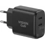 Ładowarka do urządzeń mobilnych VISION model TC-PUSBCEU/65 – zasilacz USB do telefonów i tabletów