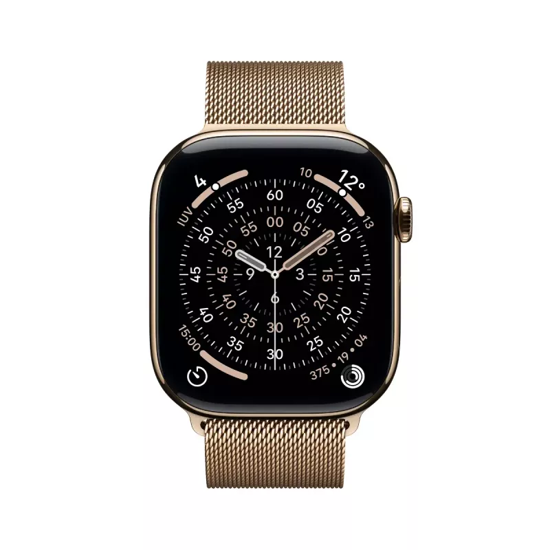 Apple Watch GPS + Cellular 46mm złota tytanowa koperta złota pętla mediolańska M/L
