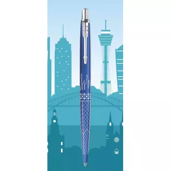 Wysuwany długopis z klipsem Parker Jotter Special Edition Global Icons Sydney niebieski