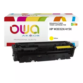 Toner OWA Armor zamienny do HP W2032X 415X 6000st 6000 stron żółty
