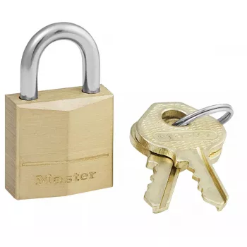 Kłódka do bagażu MASTER LOCK z 20 mm szerokim mosiężnym korpusem