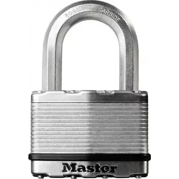 Kłódka MASTERLOCK M5EURDCC poziom bezpieczeństwa 9, hartowany stalowy pałąk, mosiężny korpus