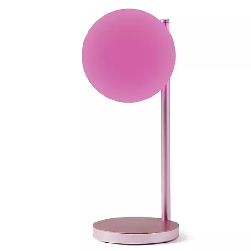 Lampa stołowa LED Lexon Bubble Lamp LH70LP jasnoróżowa 15W z ładowarką bezprzewodową