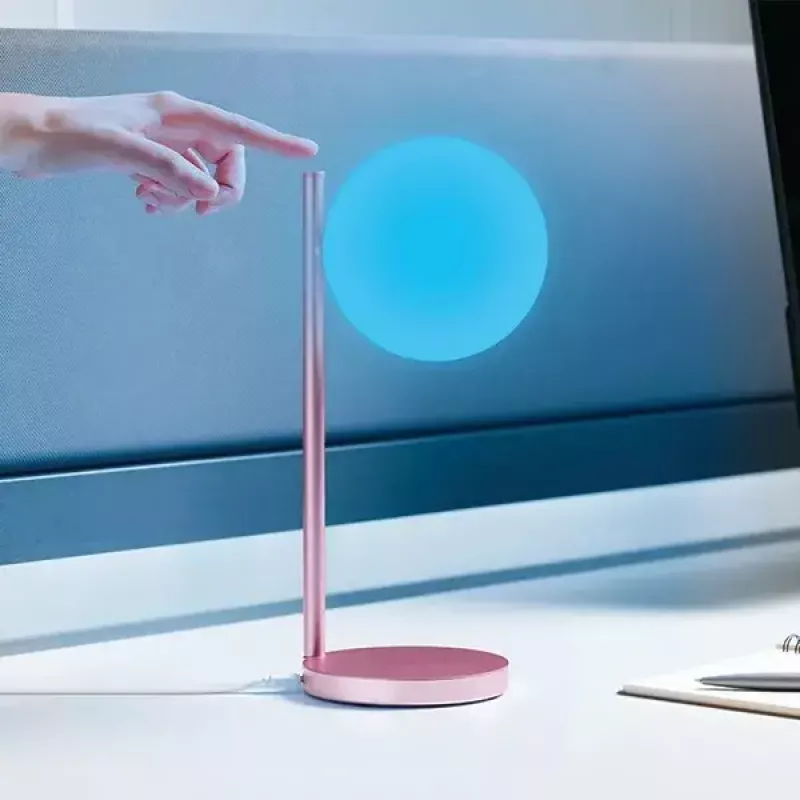 Lampa stołowa LED Lexon Bubble Lamp LH70LP jasnoróżowa 15W z ładowarką bezprzewodową