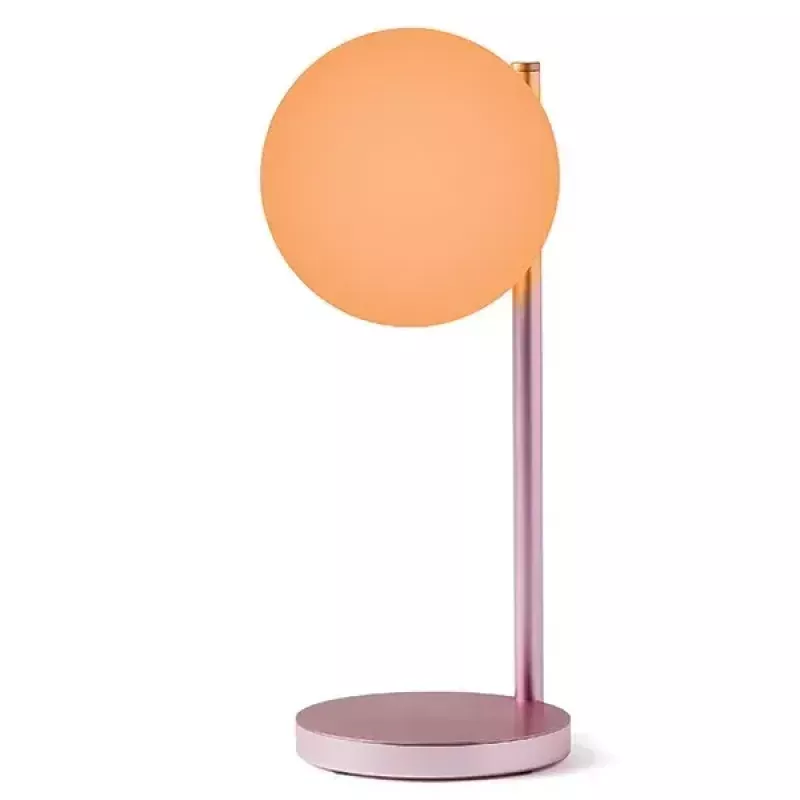 Lampa stołowa LED Lexon Bubble Lamp LH70LP jasnoróżowa 15W z ładowarką bezprzewodową