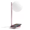 Lampa stołowa LED Lexon Bubble Lamp LH70LP jasnoróżowa 15W z ładowarką bezprzewodową
