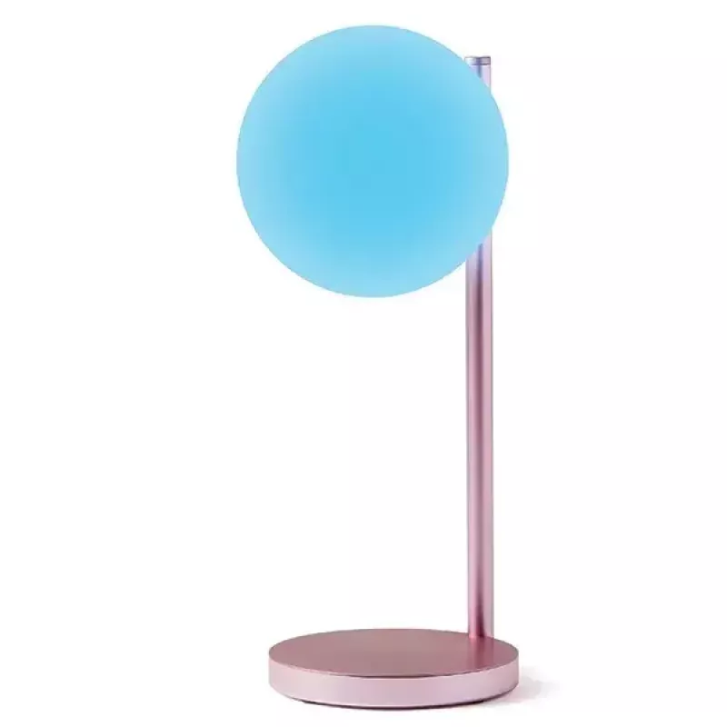 Lampa stołowa LED Lexon Bubble Lamp LH70LP jasnoróżowa 15W z ładowarką bezprzewodową
