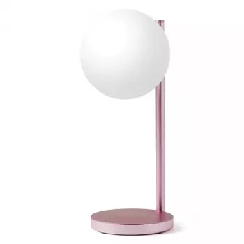 Lampa stołowa LED Lexon Bubble Lamp LH70LP jasnoróżowa 15W z ładowarką bezprzewodową