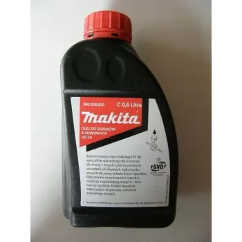 Olej silnikowy 4-suwowy Makita HD30, butelka 600 ml do sprzętu ogrodowego