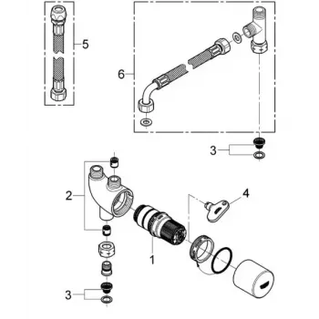 Termostat GROHE 34487000 Chrom