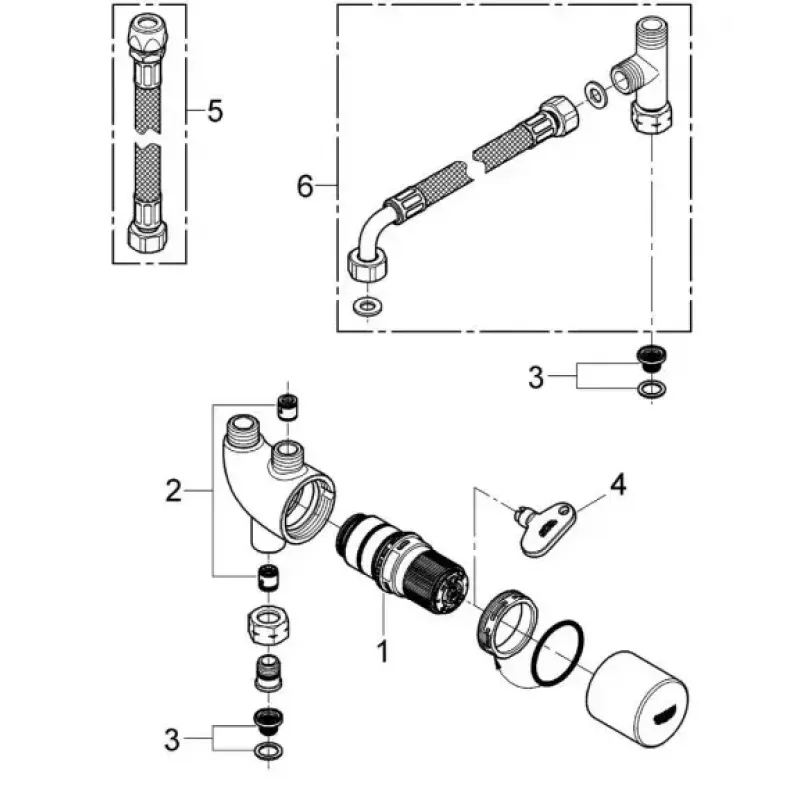 Termostat GROHE 34487000 Chrom