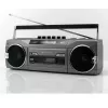 Przenośny odtwarzacz kasetowy Soundmaster SRR80TI z DAB+ i FM, wyświetlacz LCD, 3 W RMS, słuchawki 3,5 mm, bateria/230V