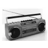 Przenośny odtwarzacz kasetowy Soundmaster SRR80TI z DAB+ i FM, wyświetlacz LCD, 3 W RMS, słuchawki 3,5 mm, bateria/230V