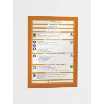 Magnetyczna ramka Durable DURAFRAME A4 pomarańczowa