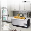 Toster Clatronic TA 3687 4 kromki 1200 W Czarny Stal nierdzewna