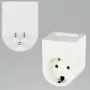 Adapter podróżny REV 0020440803 do gniazdek USA, biały