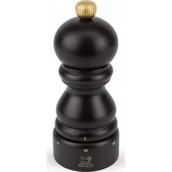 Młynek do pieprzu PEUGEOT PARIS 12 cm, drewno bukowe, wykończenie czekoladowe