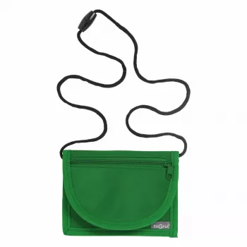 Saszetka na szyję Pagna 99507-12 zielona nylon
