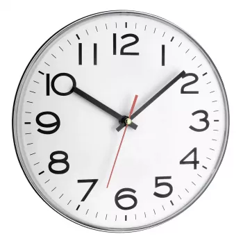 Zegar kwarcowy TFA-Dostmann 60.3017 Circle szary biały, ścienny/stolikowy