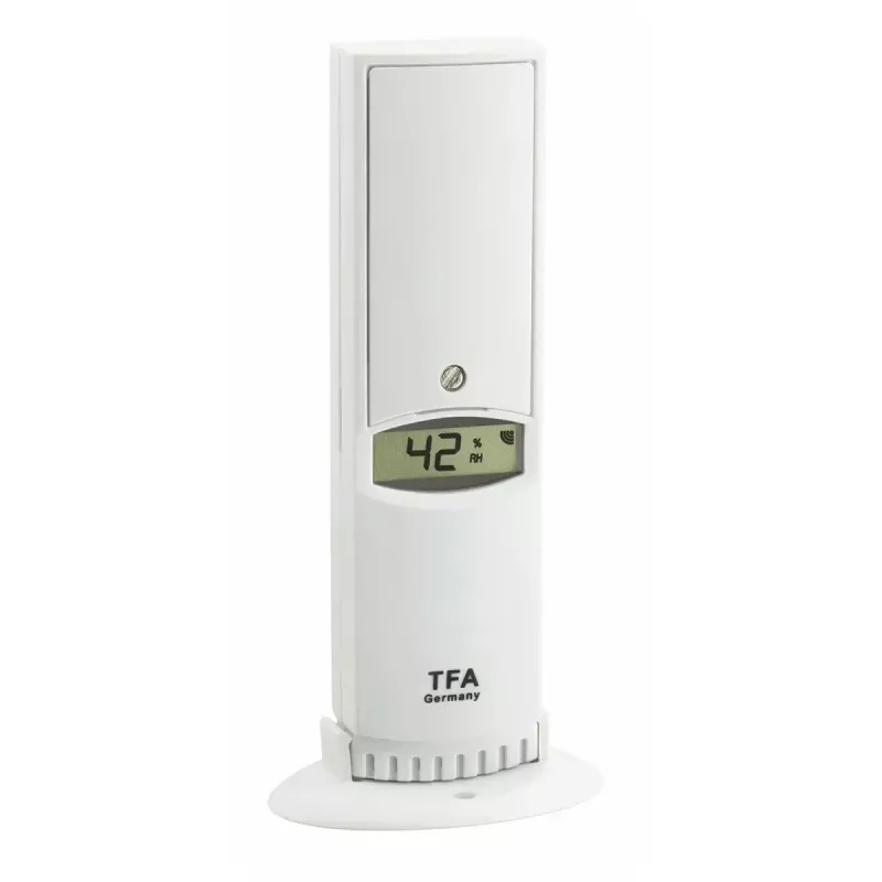 Environmental sensor tfa dostmann WeatherHub smart home Wireless — Wilgotność i temperatura, Wi‑Fi, AC/bateria (AA), 40×28×104 mm