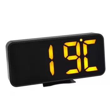 Cyfrowy budzik TFA-Dostmann 60.2027.01 Czarny LED Bateria