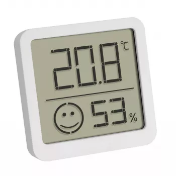 Elektroniczny termometr środowiskowy TFA-Dostmann 30.5053.02 wewnętrzny/zewnętrzny cyfrowy srebrno-biały