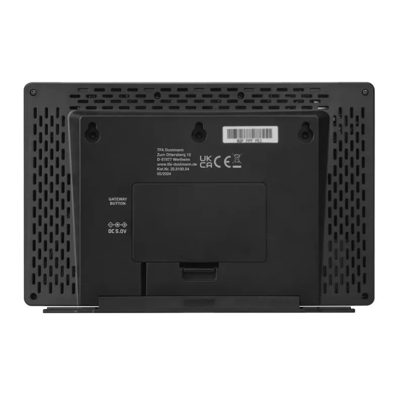 TFA-Dostmann TFA.me Srebrna Stacja Pogodowa LCD Wi-Fi Anemometr Higrometr Termometr