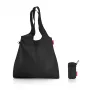 Reisenthel mini maxi shopper L – czarna torba wielokrotnego użytku z poliestru, 22 l