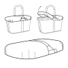 Torba na zakupy Reisenthel BP7003 Czarna Poliester 485x285x65mm