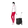 Torba zakupowa Reisenthel Carrycruiser — 40 L, rama aluminiowa, poliester, 420×320 mm, czarny/wielokolorowy