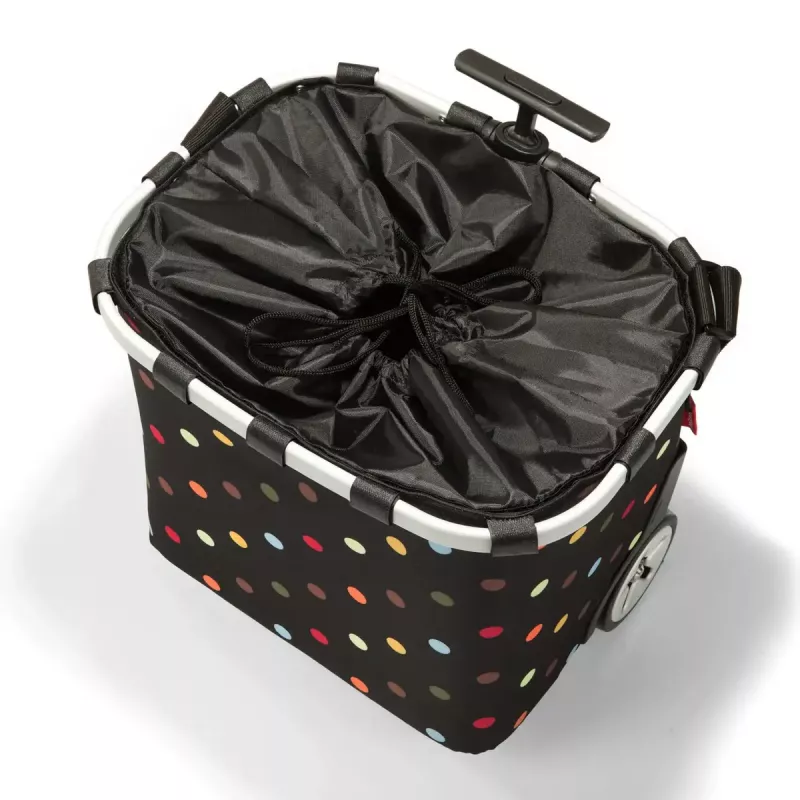 Torba zakupowa Reisenthel Carrycruiser — 40 L, rama aluminiowa, poliester, 420×320 mm, czarny/wielokolorowy