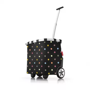 Torba zakupowa Reisenthel Carrycruiser — 40 L, rama aluminiowa, poliester, 420×320 mm, czarny/wielokolorowy