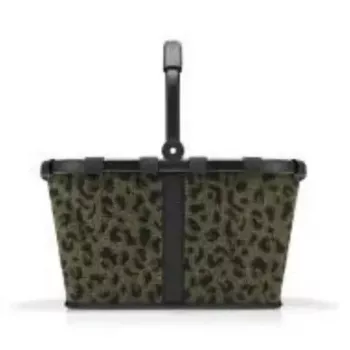 Kosz na zakupy Reisenthel carrybag Czarny/Brązowy, rama aluminiowa, poliester, 22 l, 480 × 280 mm