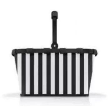 Kosz na zakupy Reisenthel carrybag Czarno-Biały — rama aluminiowa, poliester, 22 L, 480×280 mm