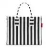 Torba shopper Reisenthel Daily Shopper — Czarno-biały, Poliester, 14 L, 420×170 mm