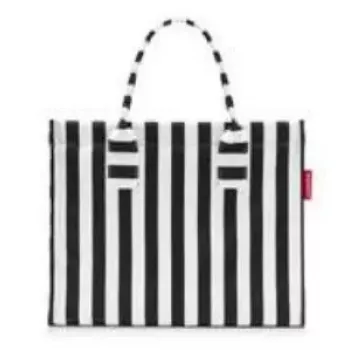 Torba shopper Reisenthel Daily Shopper — Czarno-biały, Poliester, 14 L, 420×170 mm