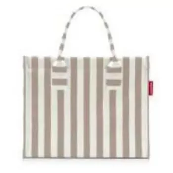 Torba Reisenthel Daily Shopper — poliester, 14 L, 420×170 mm, beż/biel