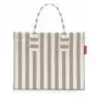 Torba Reisenthel Daily Shopper — poliester, 14 L, 420×170 mm, beż/biel