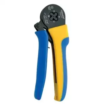 Zaciskarka do kabli Klauke K3014K Czarny Niebieski Żółty Długość 175 mm Waga 350 g