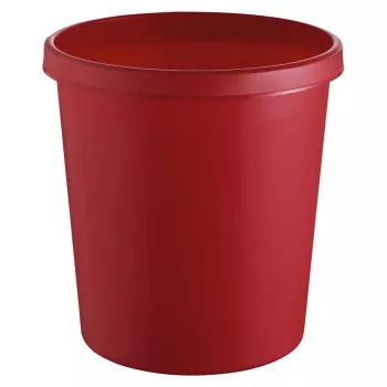 Pojemnik na odpady okrągły z tworzywa sztucznego czerwony Helit H6105825