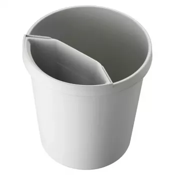 Kosz na śmieci Helit H6105882 18 L Okrągły Plastik Szary